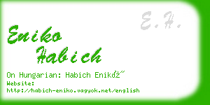 eniko habich business card